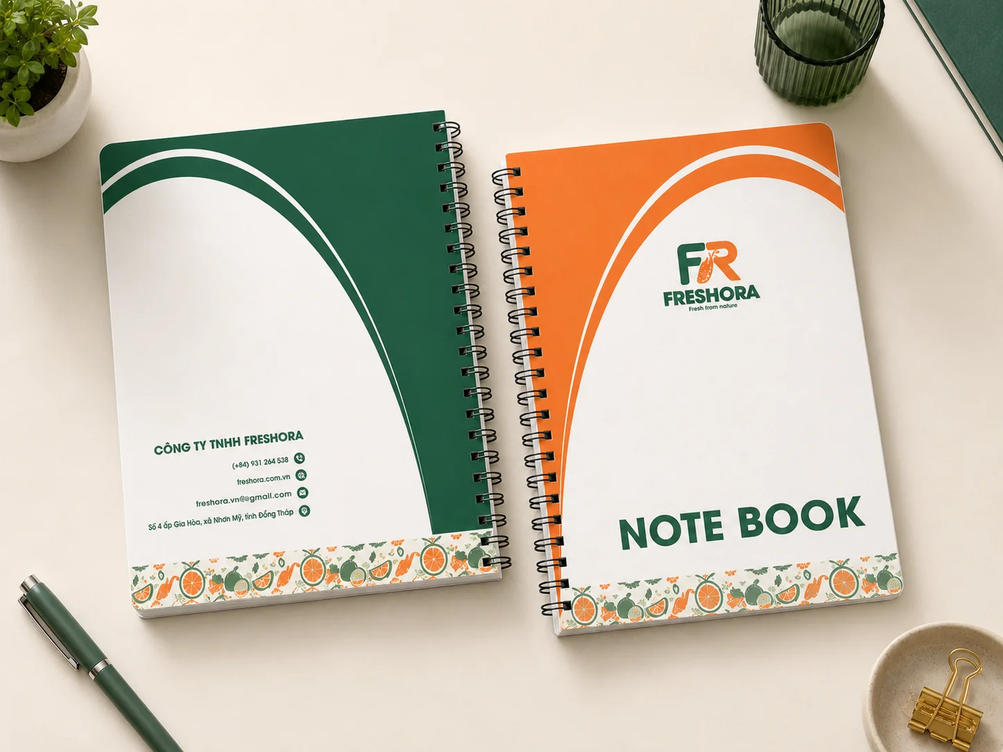 Mockup hệ ứng dụng Freshora 1