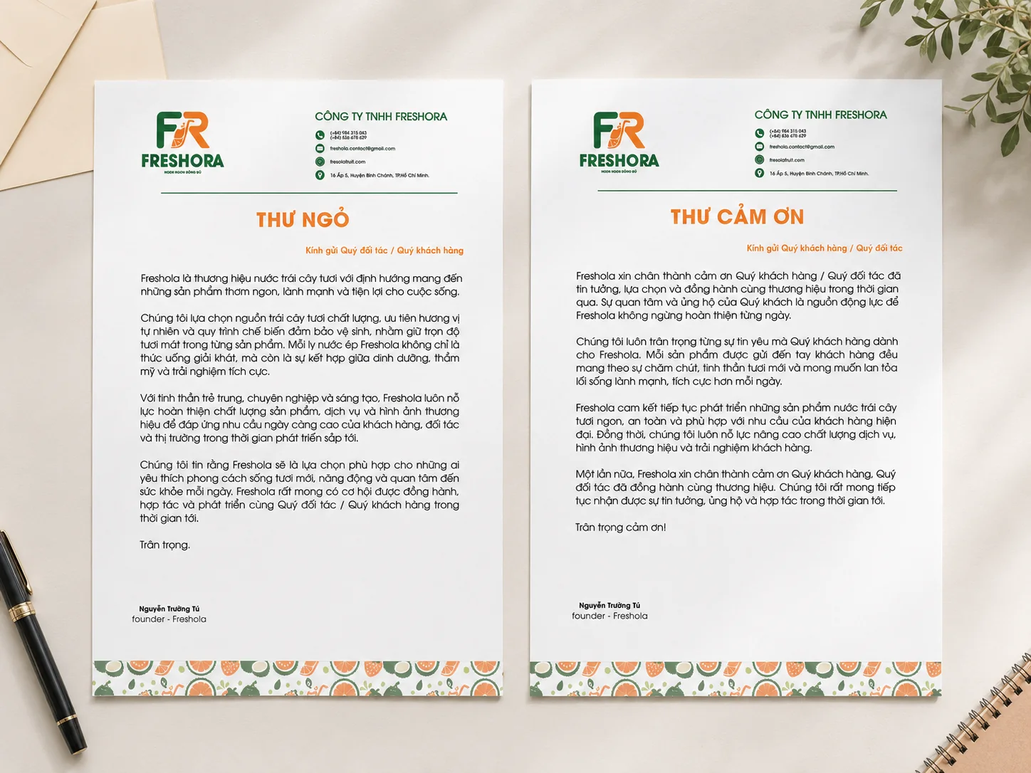 Mockup hệ ứng dụng Freshora 6