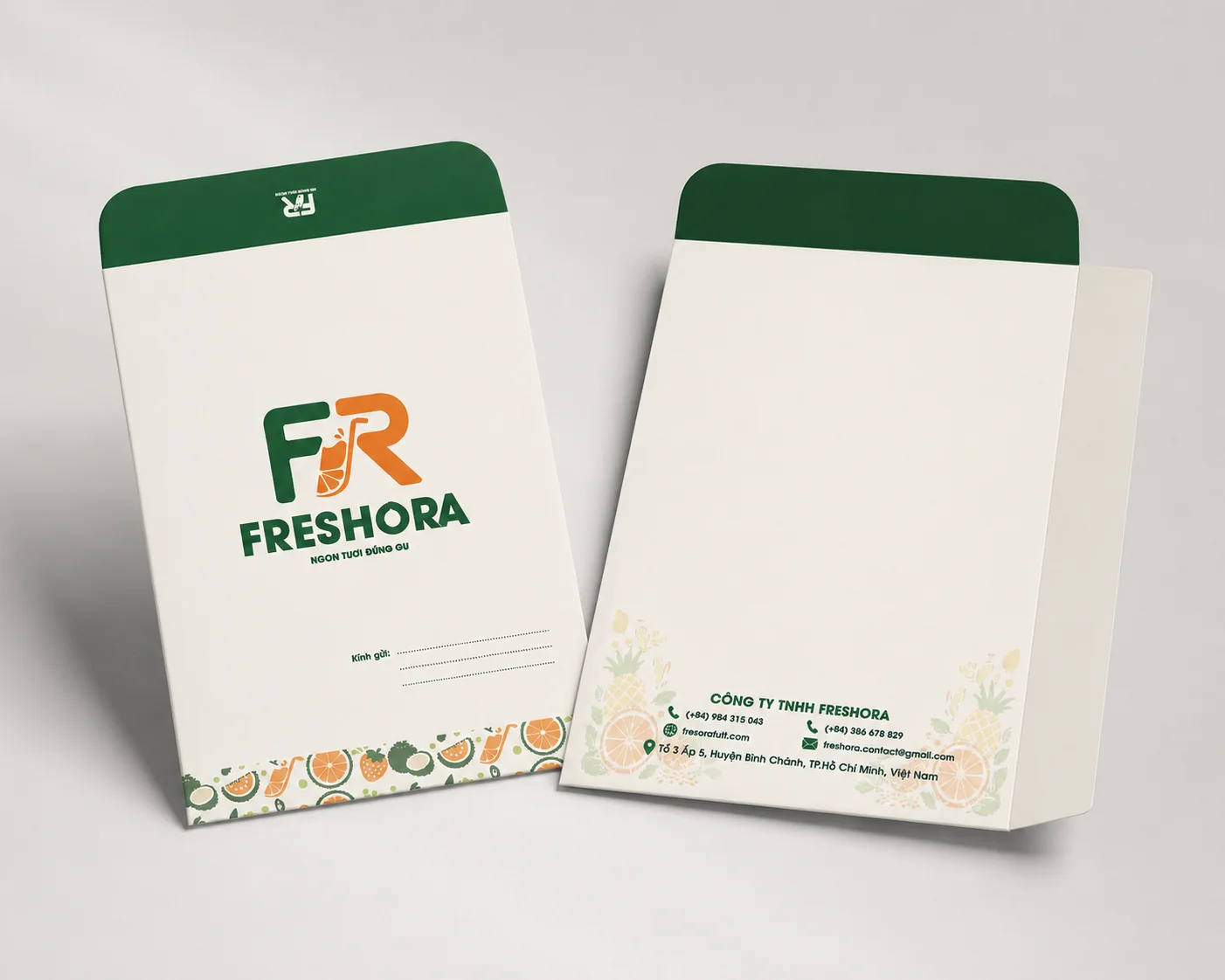 Mockup hệ ứng dụng Freshora 8