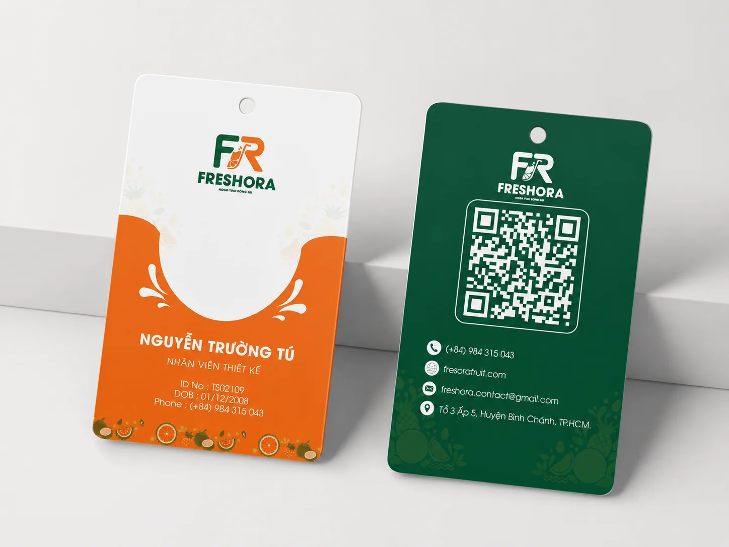 Mockup hệ ứng dụng Freshora 9